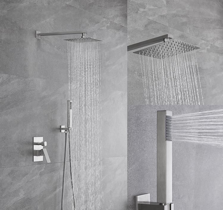 COLONNE DE DOUCHE ENCASTRABLE EN ACIER INOXYDABLE
