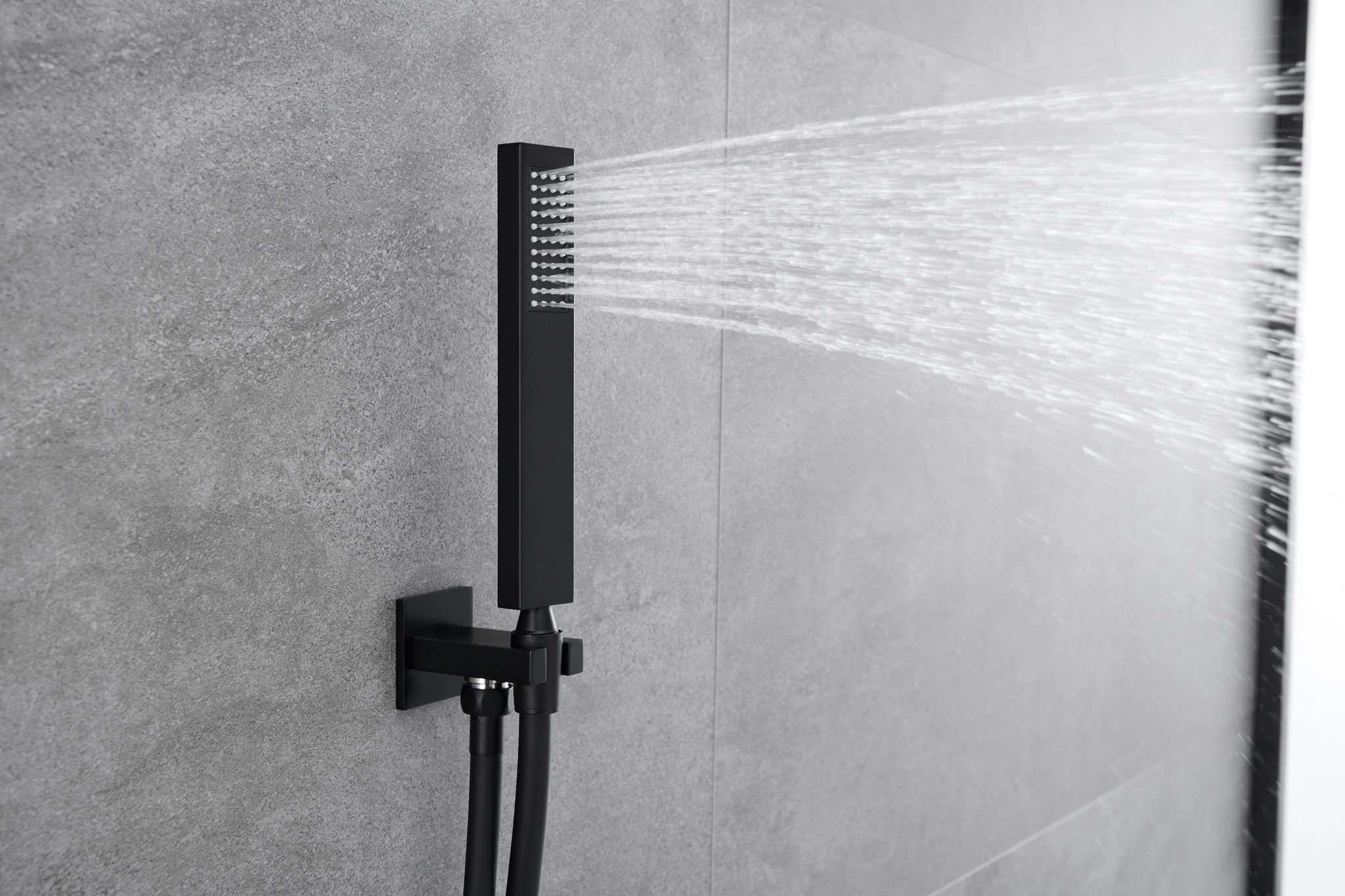 COLONNE DE DOUCHE ENCASTRABLE NOIR MAT