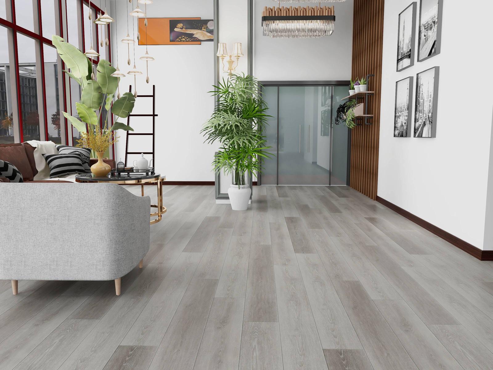 LAME PVC CLIPSABLE GRIS FONCE (5,5mm d'épaisseur) sous-couche intégrée, garantie 20ans