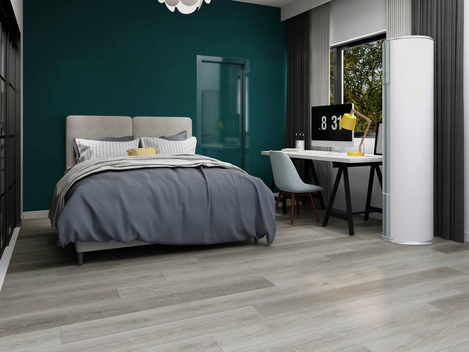LAME PVC CLIPSABLE GRIS FONCE (5,5mm d'épaisseur) sous-couche intégrée, garantie 20ans