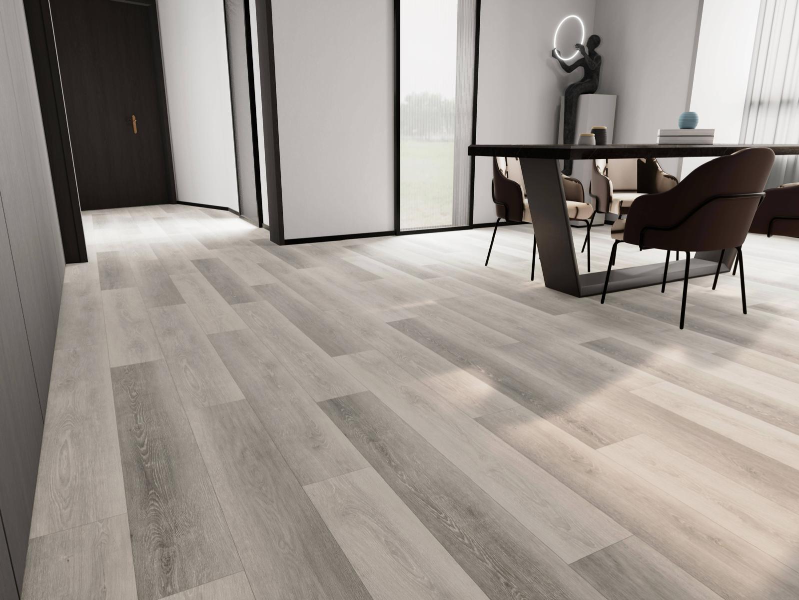 LAME PVC CLIPSABLE GRIS FONCE (5,5mm d'épaisseur) sous-couche intégrée, garantie 20ans