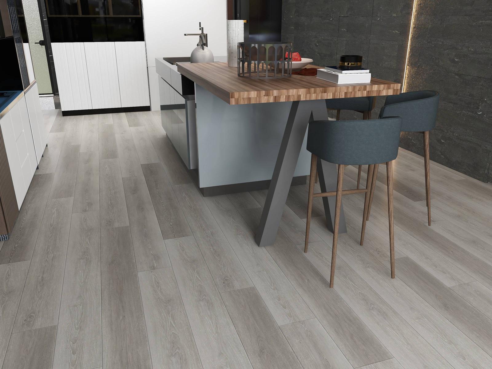 LAME PVC CLIPSABLE GRIS FONCE (5,5mm d'épaisseur) sous-couche intégrée, garantie 20ans