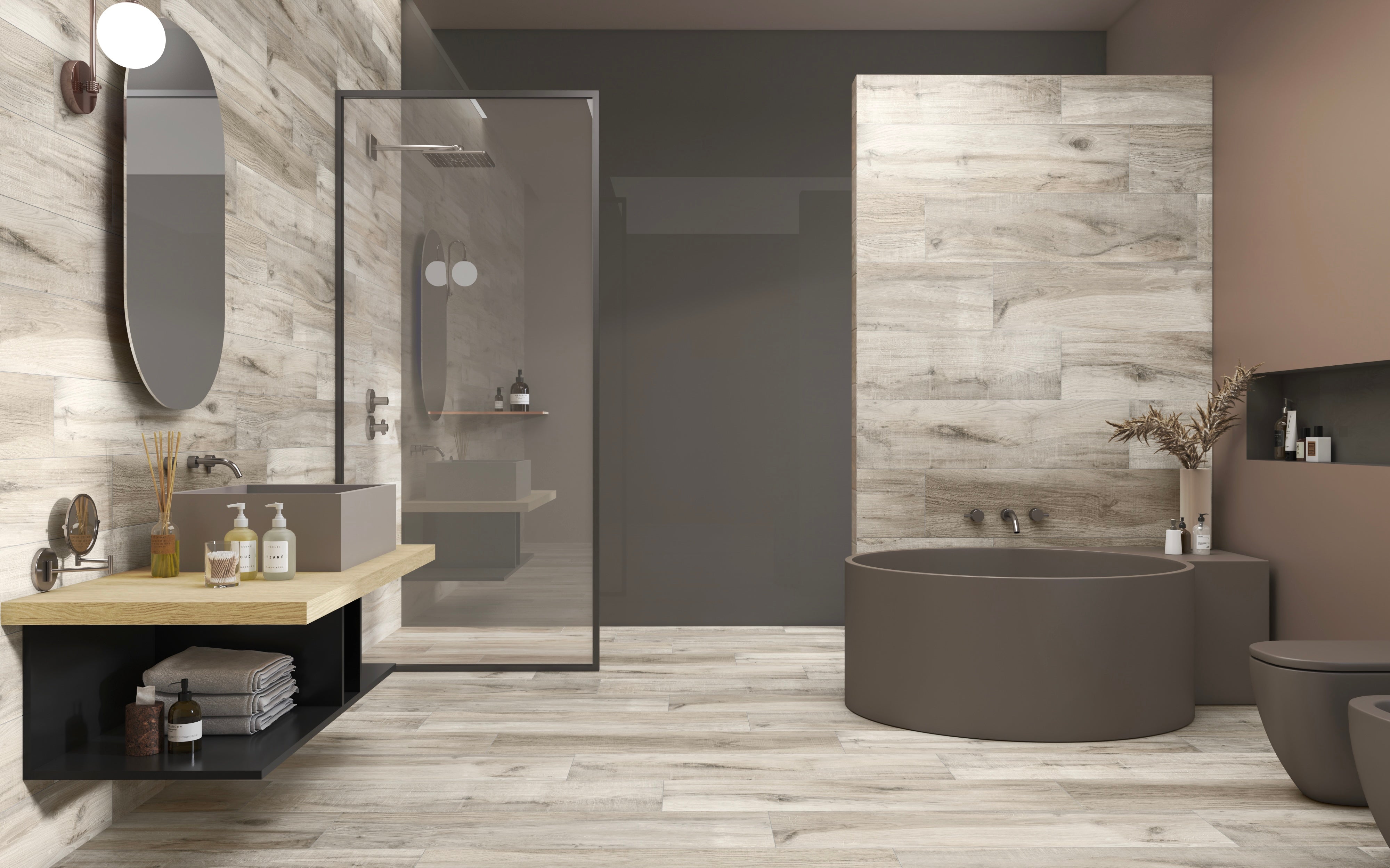 CARRELAGE IMITATION BOIS MAT ASTON SILVER 120X20