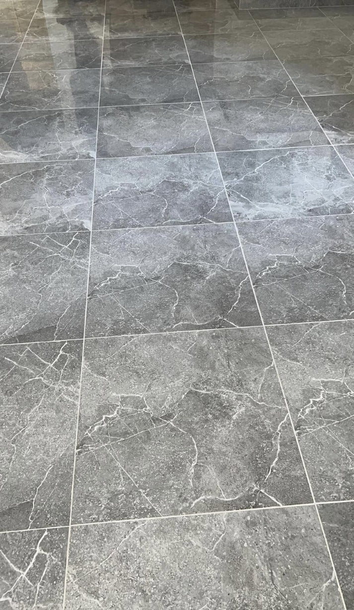 CARRELAGE TUNISIA GREY GRIS RECTIFIE BRILLANT 60X60